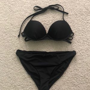 Black Bikini Top and Bottom
